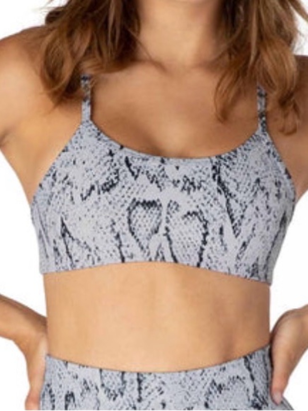 Beyond Yoga Ombre Snake Stone Sports Bra racerback